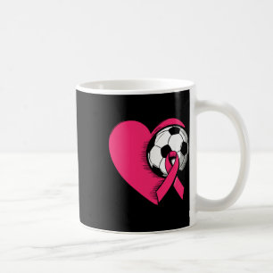 Mug Cancer du sein Sensibilisation Football Ruban Rose
