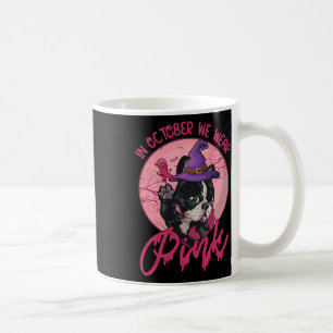 Mug Cancer du sein Sorcière Boston Terrier Cancer Awar