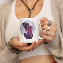 Cancer Feminine Purple Design Zodiac
