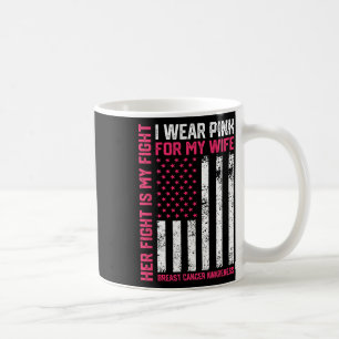 Mug Cancer Sa Lutte Est Ma Lutte Je Porte Du Veste Ros