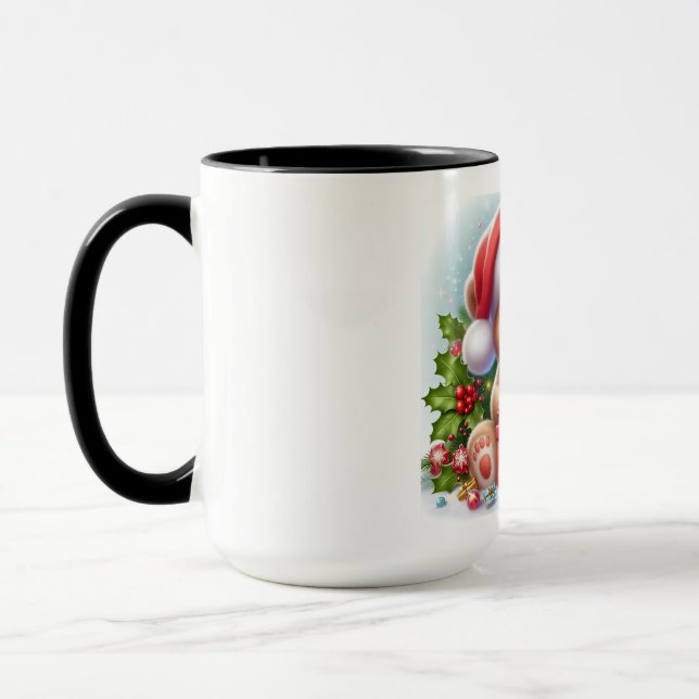 Mug Candy Cane Bear" – Adorable Baby Bear Christmas To (Gauche)