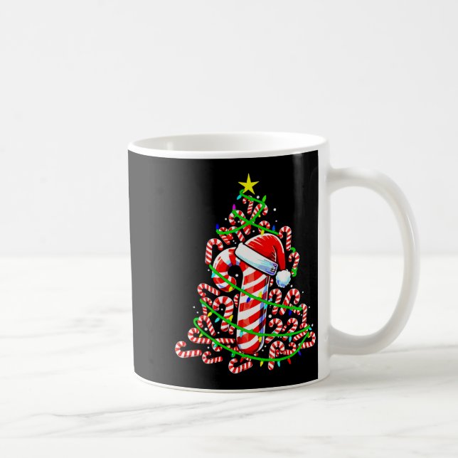 Mug Candy Cane Christmas Tree Lights Santa  (Droite)