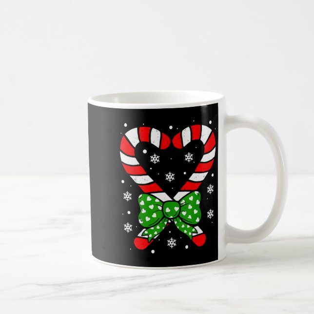 Mug Candy Cane Heart Coquette Bow Christmas Toddler Ki (Droite)