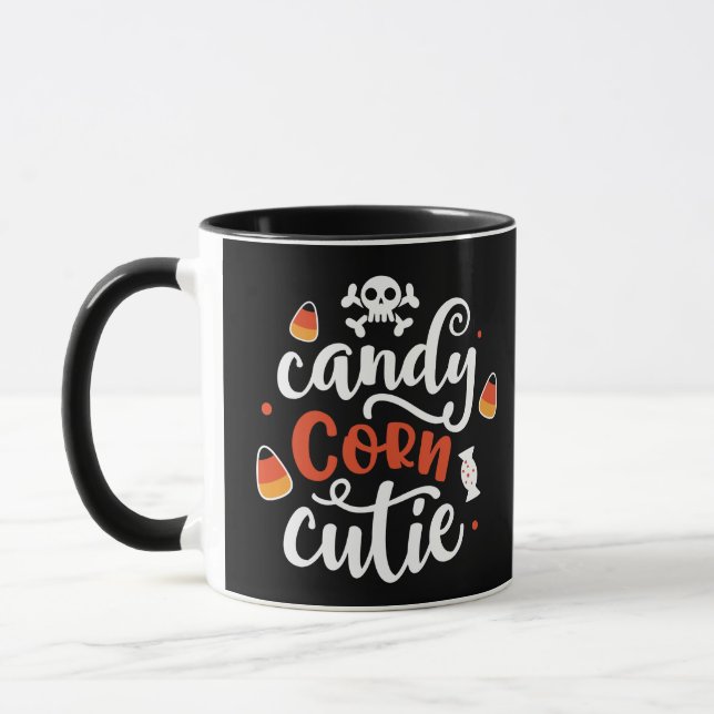 Mug Candy Corn Cutie Cute et amusant Halloween (Gauche)