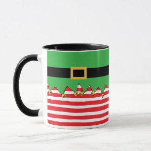 Mug Candy Striped Elf Jingle ! Vacances amusantes