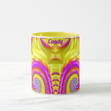 CANDY ~ Zany 3D ~ Violet rose bleu jaune