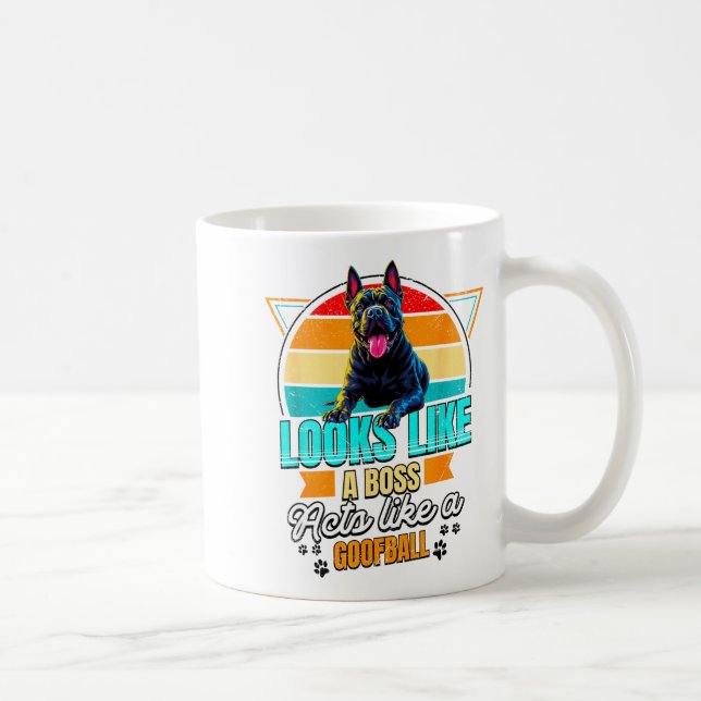 Mug Cane Corso Lover Funny Cane Corso Retro  (Droite)