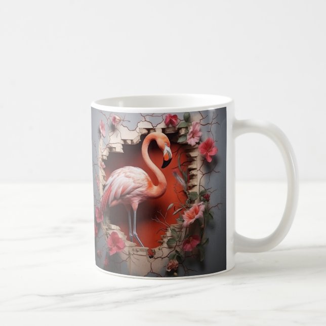 Mug Caneca 3D Flamingo (Droite)