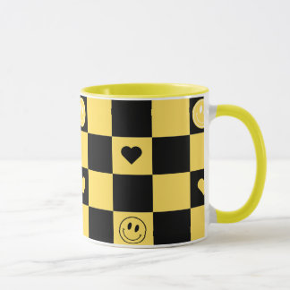 Mug Caneca black and yellow