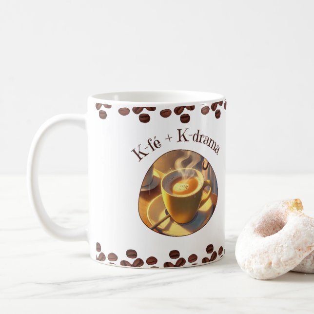 Mug Caneca branca clássica, 325 ml (Avec donut)
