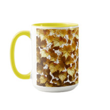 CANECA COMBO - FOLHAGEM OURO