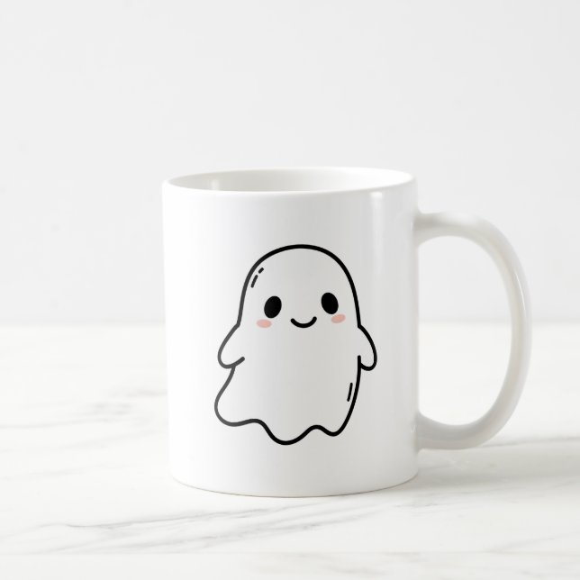 Mug Caneca Cute Kawaii Ghost (Droite)