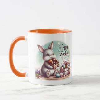 Mug caneca personalizada coelho da páscoa