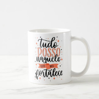 Mug Caneca Tudo posso naquele que me fortalece 325ml