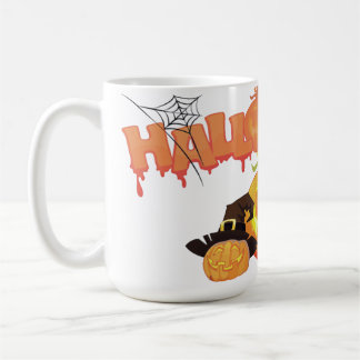 Mug Canette à café orange à deux tons Helloween