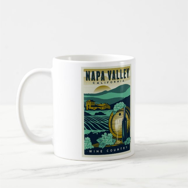 Mug Canette de café Napa Valley California - Taille 11 (Gauche)