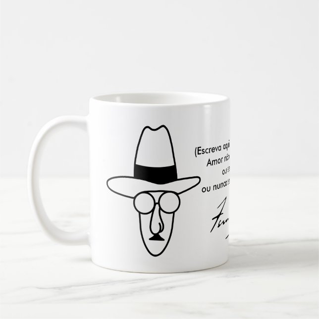 Mug Canette Fernando Pessoa - personalizável (Gauche)