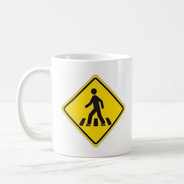 Mug Canette Respecte le Piéton Enfonçait (Gauche)