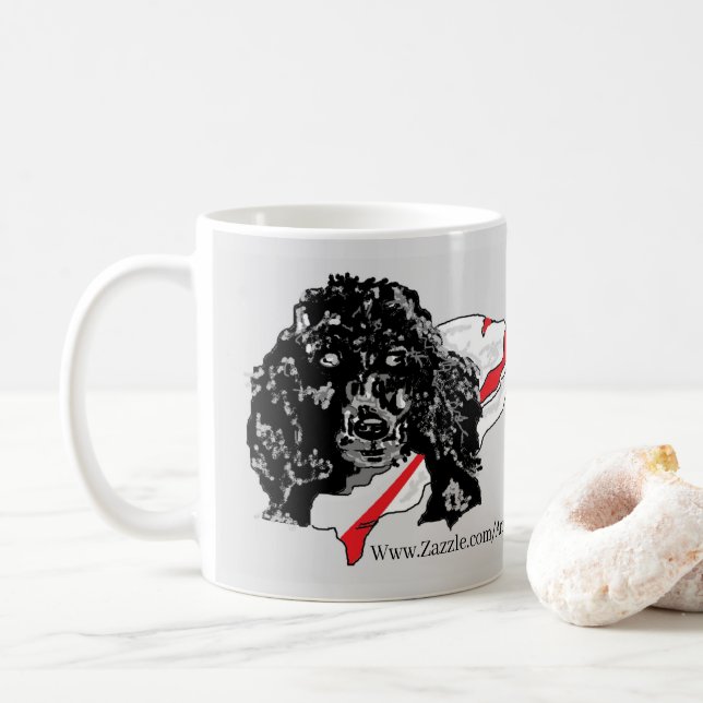 Mug : caniche (Avec donut)