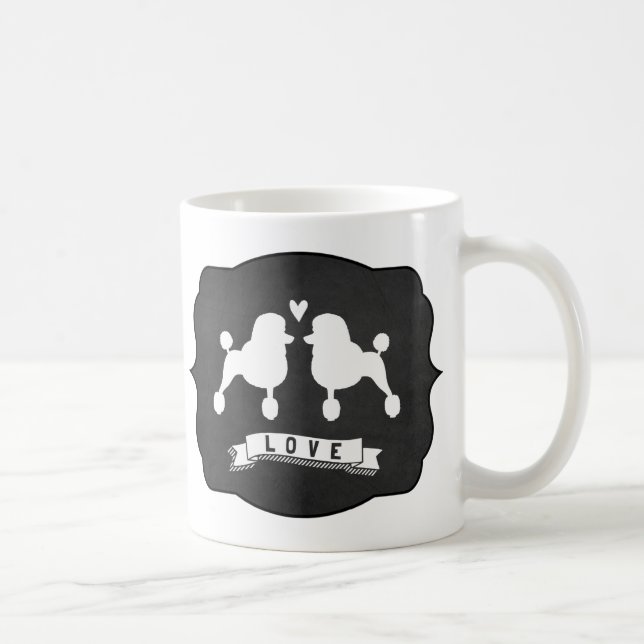 Mug Caniche Standard | Cote Dogs Love (Droite)