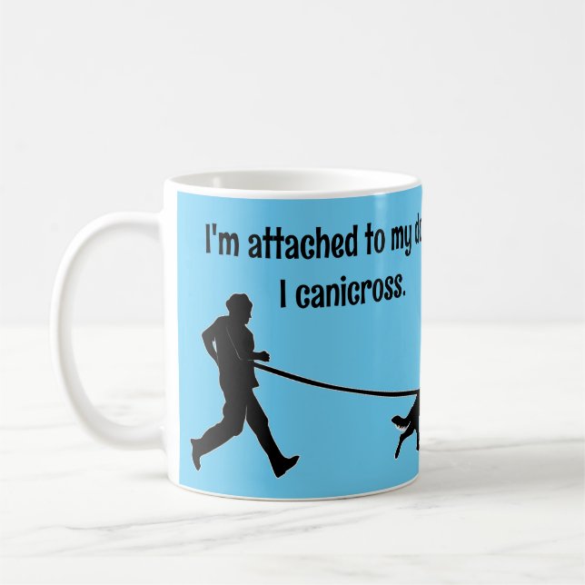 Mug Canicross - Attaché à Mon Chien GSD (Gauche)