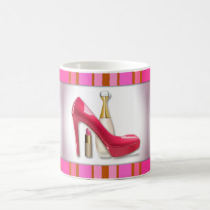 Mug Canne à lèvres à parfum à talon rose