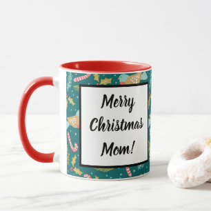 Mug Canneberges en canne houx rameaux oiseaux