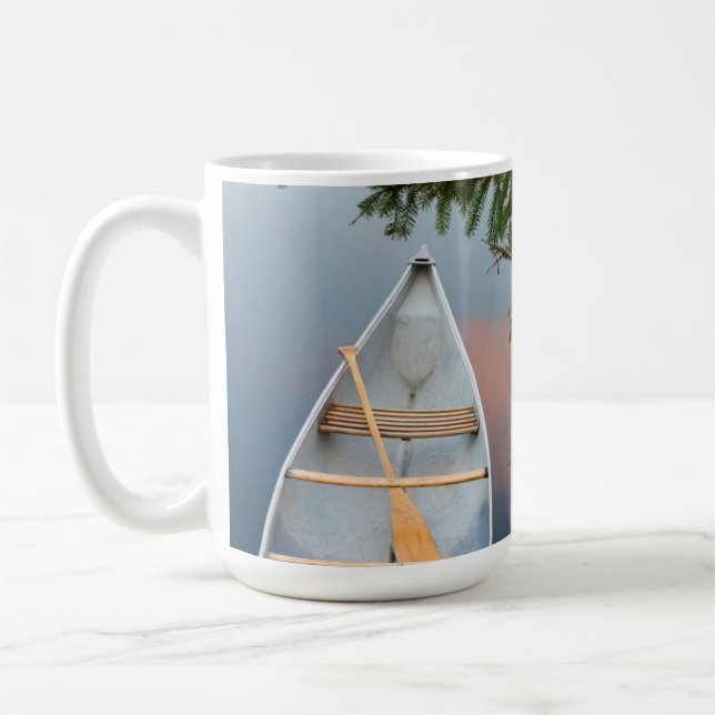 Mug Canot sur le lac au coucher du soleil, Canada (Gauche)