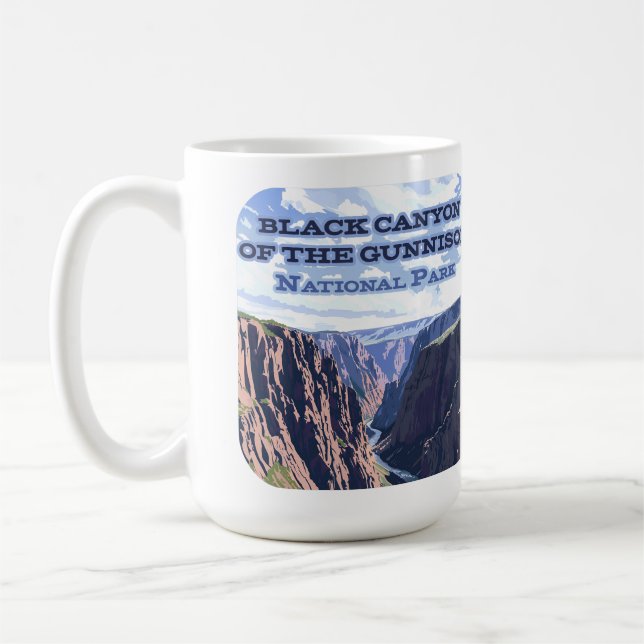 Mug Canyon noir du parc national Gunnison CO (Gauche)