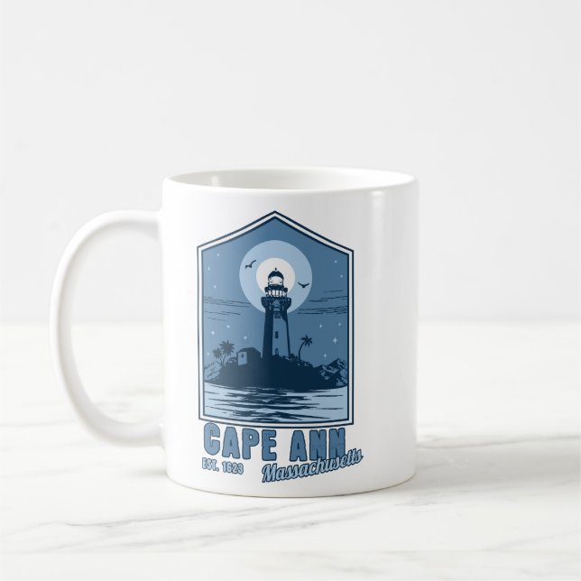 Mug Cape Ann Est 1623 Massachusetts Nouvelle-Angleterr (Gauche)
