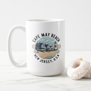 Mug Cape May Beach Rétro Vignette