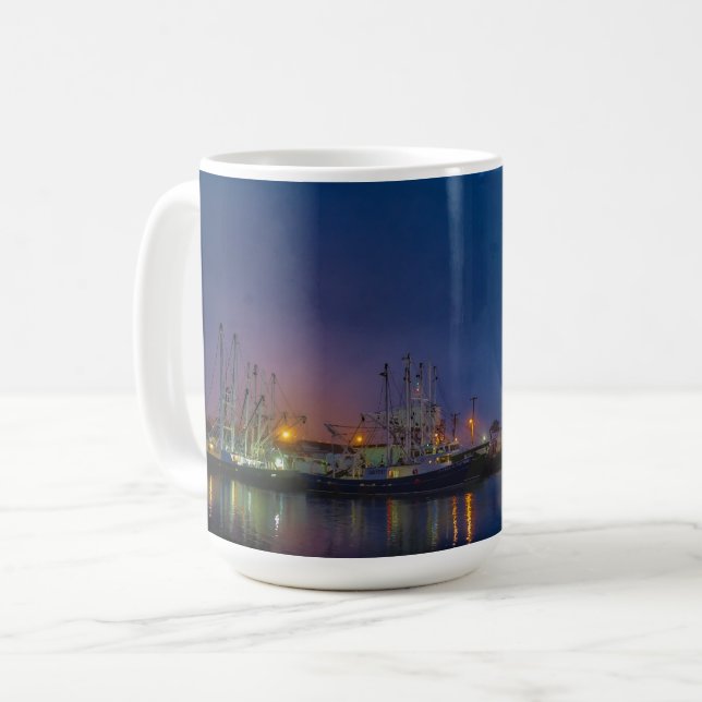 Mug Cape May Flotte de pêche 11 oz ou 15 oz (Devant gauche)