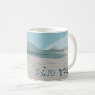Mug Cape Town Table Mountain Ocean Sketch