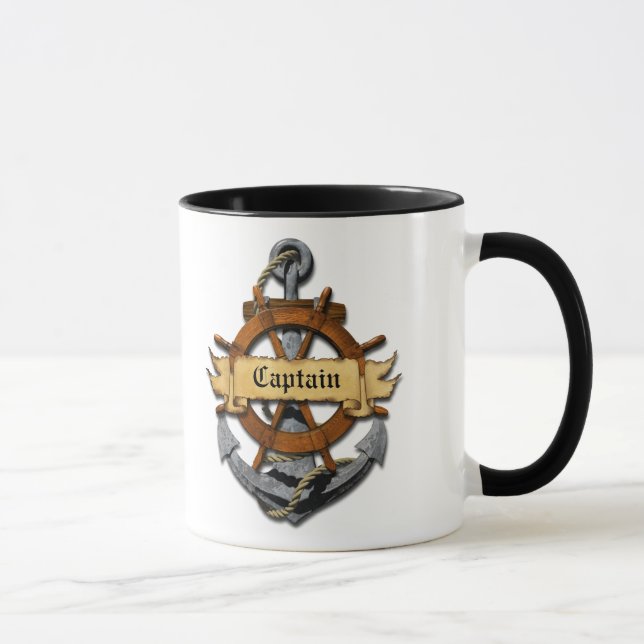 Mug Capitaine Anchor et roue (Droite)