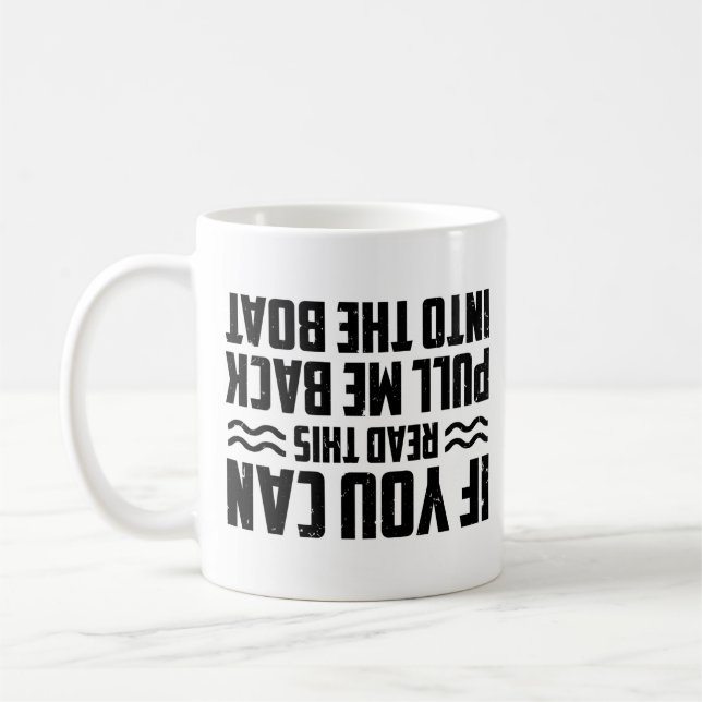Mug Capitaine De Bateau À Moteur Si Vous Pouvez Lire C (Gauche)