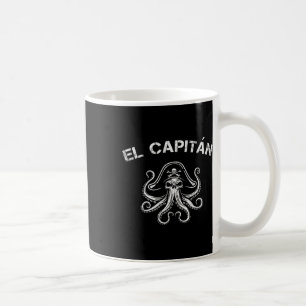 Mug Capitaine de bateau poulpe ponton pirate nautique