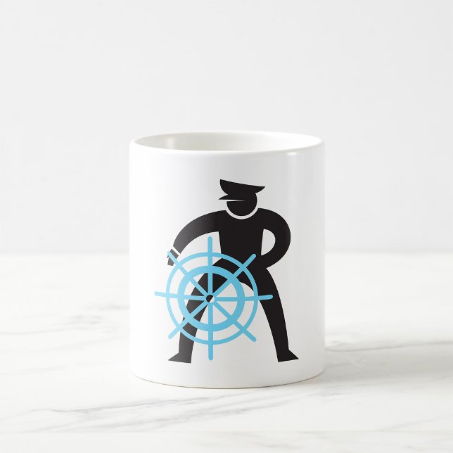 Mug Capitaine De Navire À La Tête (Créateur téléchargé)