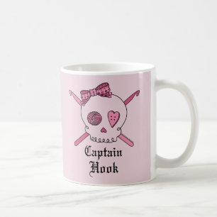 Mug Capitaine Hook Skull et crochets de crochet (dos