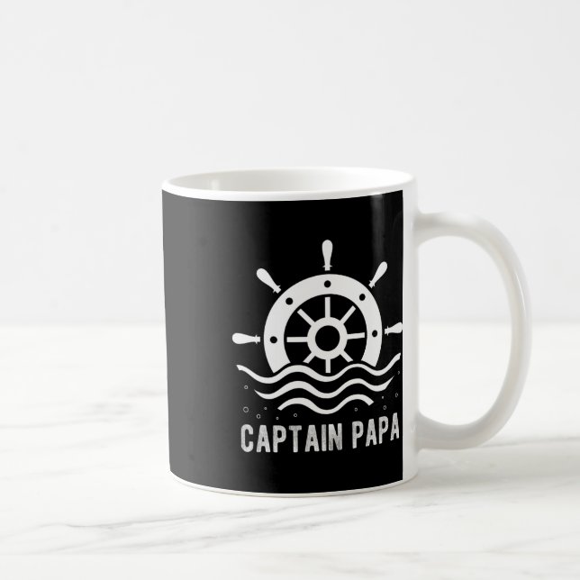 Mug Capitaine Papa Fête des pères nautique Ponton Capi (Droite)