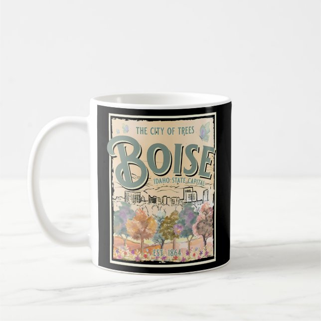 Mug Capitale D'État De Boise Idaho Ville D'Arbres (Gauche)