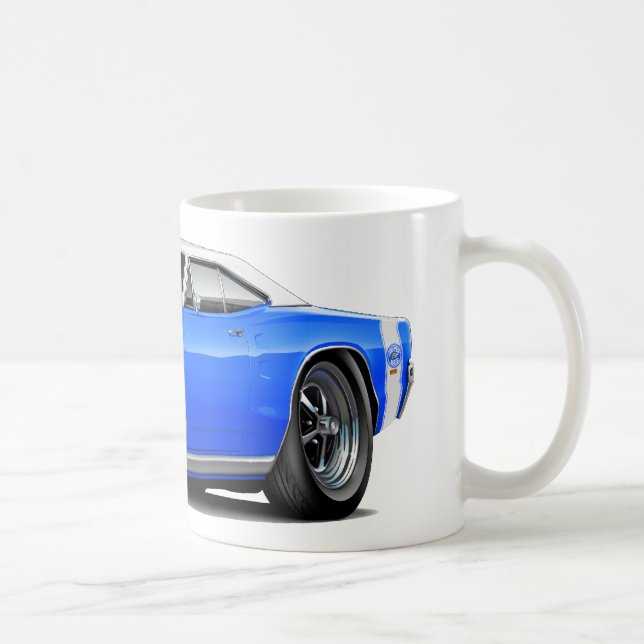 Mug Capot supérieur Bleu-Blanc de scoop de l'abeille (Droite)