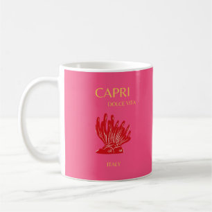Mug Capri, Italie, rose