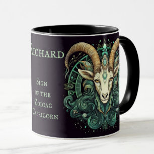 Mug Capricorn Anniversaire Cadeau Ajouter un nom Café 