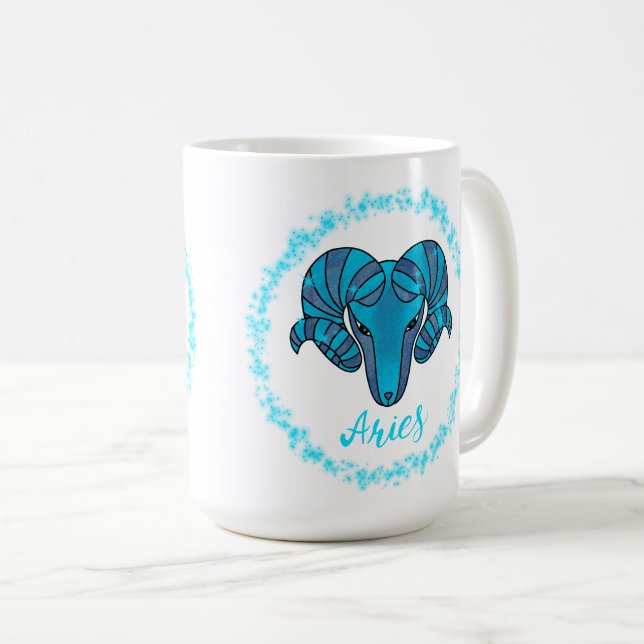 Mug Capricorn zodiac sign Blue Ram (Devant droit)