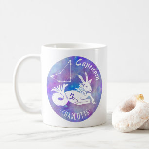 Mug Capricorne Chèvre Constellation Étoiles Nom Anni