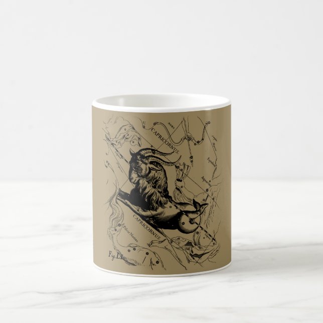 Mug Capricorne Constellation Carte Hevelius circa 1690 (Centre)