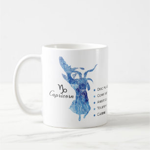 Mug Capricorne Zodiac Traits Musique