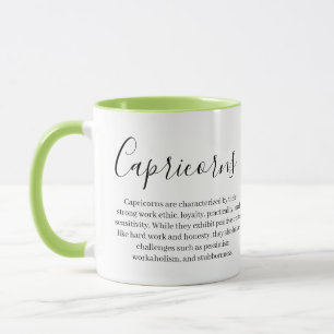 Mug Capricornes personnalisées Signe et traits zodiaqu
