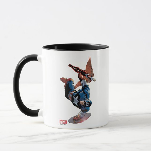 Mug Captain America & Falcon Comic Panel (Gauche)