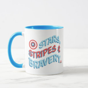 Mug Captain America Stars, Stripes & Bravery